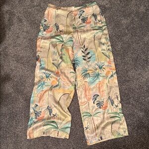 Vici Tropical Print Casual Pants